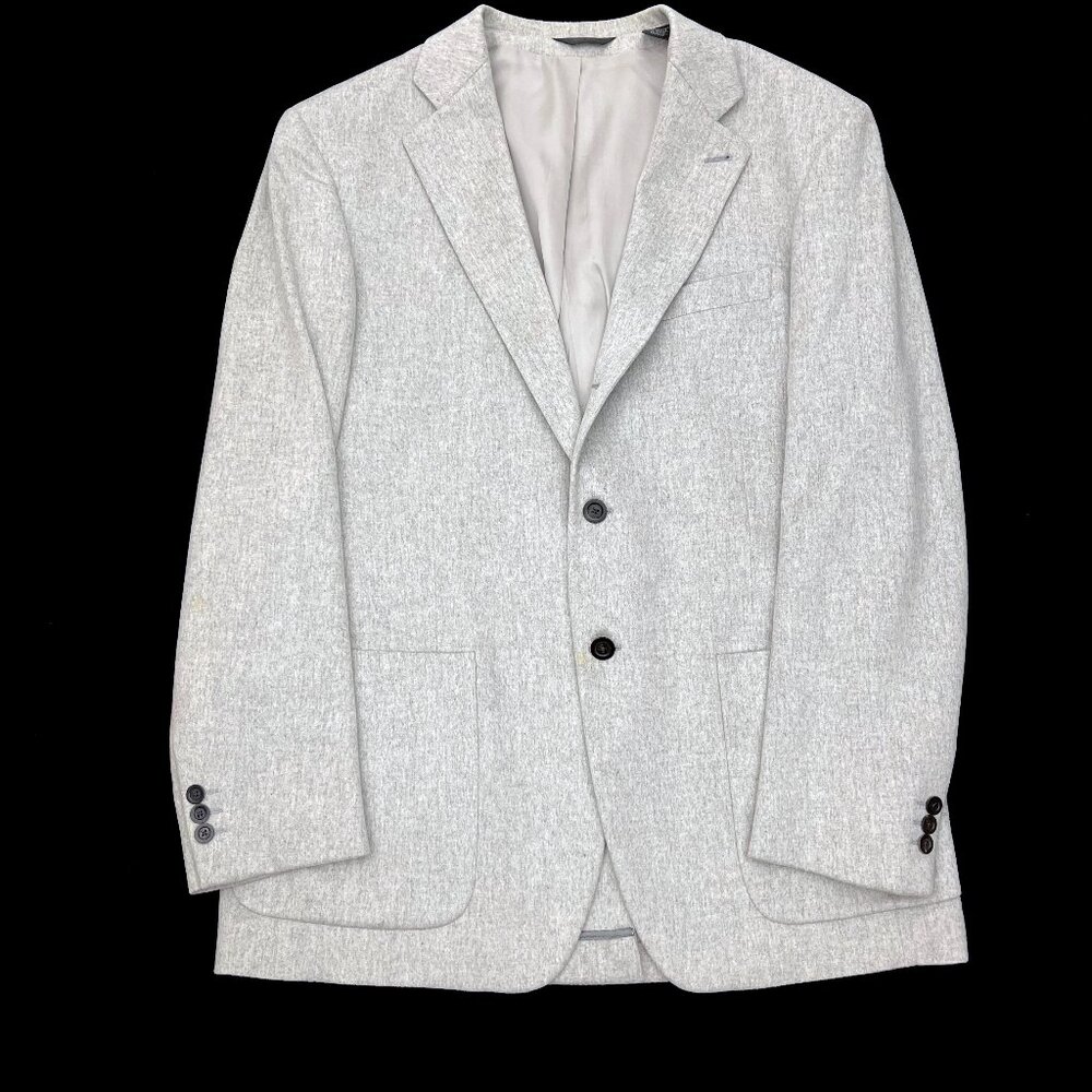 Donna Karan Italy Coat Blazer Cashmere Gray Jacket Men 42R 42